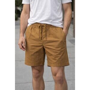 NWT Pull on XL khaki deck shorts banana republic drawstring waist 8.5 inseam NEW